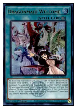 Yugioh Dragonmaid Welcome #BLMM-EN066 Ultra Rare NM - Image 1