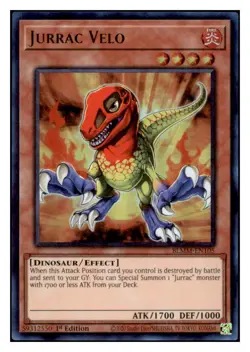 Yugioh Jurrac Velo #BLMM-EN105 Battles of Legend: Monster Mayhem Ultra Rare NM - Image 1
