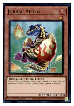 Yugioh Jurrac Aeolo #BLMM-EN106 Battles of Legend: Monster Mayhem Ultra Rare NM - Image 1