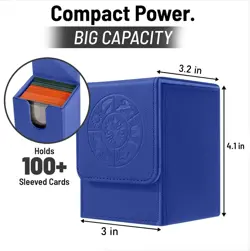 Deck Box 2 Divider Fits 100+ Signal Sleeved Cards Organizer for Yugioh CCG TCG - Image 2