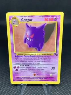 GENGAR - Pokemon: Fossil Unlimited - Rare 20/62 - Non Holo NM - Image 1
