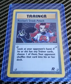 LP Rocket's Sneak Attack 72/82 Team Rocket Regular Original WotC Pokemon - Image 1