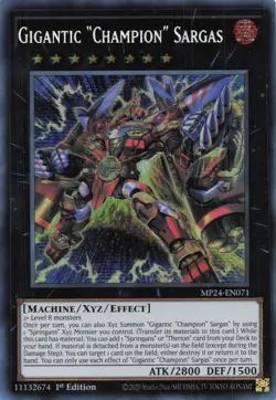 Yugioh MP24-EN071 - Gigantic "Champion" Sargas - Secret Rare - Image 1