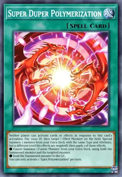 BLZD-EN069 Super Duper Polymerization Super Rare YuGiOh 1st Ed Preorder - Image 1