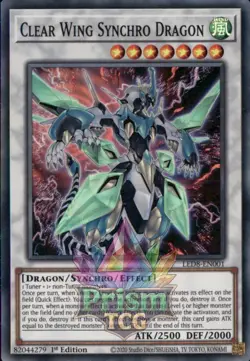 1st ed Clear Wing Synchro Dragon super rare LED8-EN001 Yugioh - Image 1
