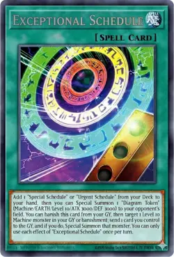 Exceptional Schedule BLZD-EN054 Secret Rare Yu-Gi-Oh! NEW - Image 1