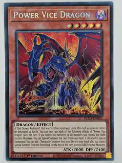 YuGiOh - BLZD-EN002 Power Vice Dragon - Secret Rare - Image 1