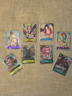 One Piece TCG English Illustration Boxes Vol. 1-4 Promo Cards Sealed, 8 Cards - Image 1