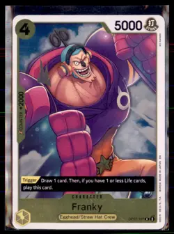 One Piece Franky OP07-107 The Best- Vol. 2 Rare Holo Reprint 4 card lot - Image 1
