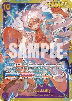 OP05-119 Monkey.D.Luffy (119) Japanese SEC One Piece TCG Card Game - Image 2