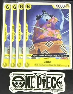 4x One Piece ST29-005 C Jinbe - ENG - Regular - Playset - TCG - NM/M - Image 1