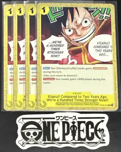 4x One Piece ST29-016 C Kizaru!! - ENG - Regular - Playset - TCG - NM/M - Image 1