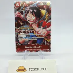 One Piece Monkey. D. Luffy ST01-012 Winner Treasure Cruise Promo Vol. 5 ENG NM - Image 1