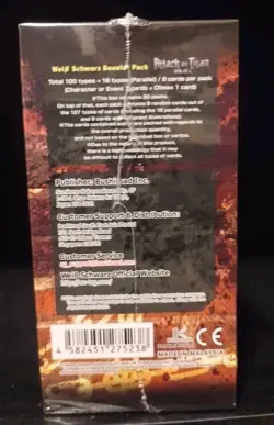 Attack On Titan Volume 1 Booster Box Sealed Weiss Schwarz - Image 4