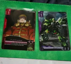 Gundam Card Game Full Frontal ST03-010 Foil NM C+ with zaku warrior alt - Image 1