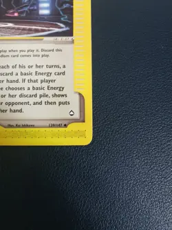 Pokemon Card Trainer Power Plant 139/147 Aquapolis Uncommon WOTC - Image 5
