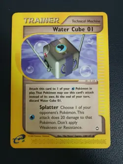 Pokemon Card Trainer Water Cube 01 140/147 Aquapolis Uncommon WOTC - Image 1