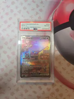 2023 Pokemon SVP en Mew EX 053 BSP 151 Ultra Premium Coll Promo Card PSA 8 - Image 1
