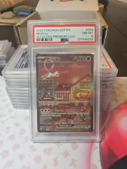 2023 Pokemon SVP en Mew EX 053 BSP 151 Ultra Premium Coll Promo Card PSA 8 - Image 3