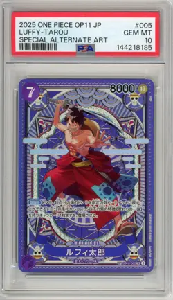 PSA 10 Luffy-Tarou ST18-005 SR SP A Fist of Divine Speed ONE PIECE Card Art - Image 1