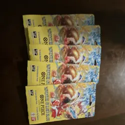 Bandai One Piece Card Game Adventure on Kami's Island Booster 5 Pack Lot English - Image 1