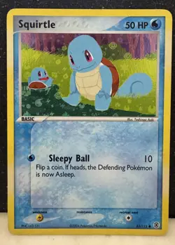 Squirtle 82/112 EX FireRed & LeafGreen Reverse Holo Pokemon Card 2004 - Image 1