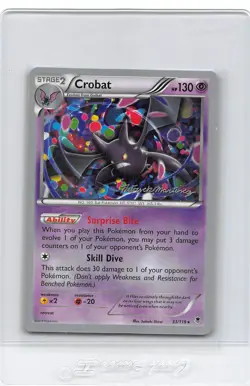 CROBAT 33/119 - NON-HOLO - 2015 World Championships - POKEMON CARD - NM - Image 1