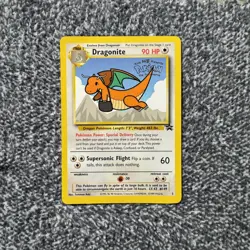 VINTAGE Dragonite TCG 5 Black Star Pokemon The First Movie 1999 Promo Card MP - Image 1