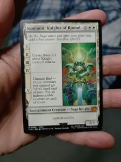 Summon: Knights of Round Final Fantasy Magic the Gathering Card M-0036 - Image 1