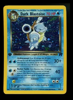 1st Edition Dark Blastoise 3/82 Team Rocket 2000 Holo Rare WOTC Pokemon Card TCG - Image 1