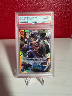 PSA 10 Monkey D. Luffy OP11-118 One Piece Card Game 2025 GEM MINT #118 - Image 1