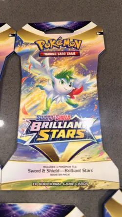 Pokemon Cards Sword & Shield Brilliant Stars Booster Pack Set x11 Packs - Image 3