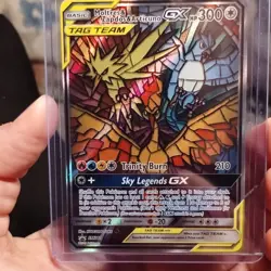 Pokemon Moltres & Zapdos & Articuno GX TAG TEAM Promo Holo SM210 Card 300 HP - Image 1