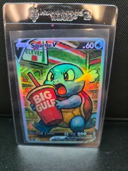 CUSTOMmade madeTOorder full art holo pokemon card PTL635 Squirtle - Image 1
