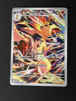 Pokemon TCG Ethan's Typhlosion Destined Rivals Illustration Rare Card 190/182 - Image 1