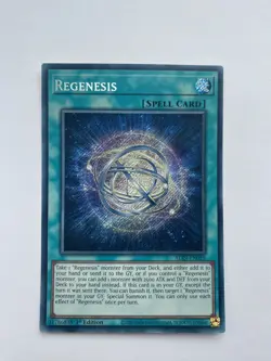 Yu-Gi-Oh Regenesis Secret Rare Card Alin-En059 1st Edition - Image 1