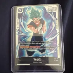 ✨Vegito SCR FB02-139 Secret Rare Dragon Ball Fusion World Card Eng - Image 1