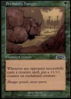 1x Predatory Hunger Heavy Play MTG Magic - Kid Icarus - - Image 1