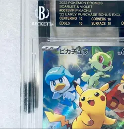 BGS 10 Black Label Pikachu 001/SV-P Scarlet Violet Promo Pokemon Card Japanese - Image 5