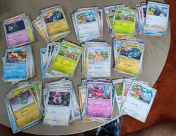 PRISMATIC EVOLUTIONS 330 Card Bulk Lot w/ Reverse Holo R, U, C - Pokemon TCG - Image 2