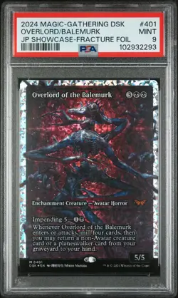 2024 MTG DUSKMOURN: HOUSE OF HORROR #401 OVERLORD OF THE BALEMURK PSA 9 - Image 1