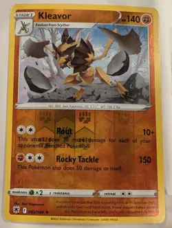Kleavor 085/189 SWSH Astral Radiance Pokemon Reverse Holo Foil Nice! - Image 1