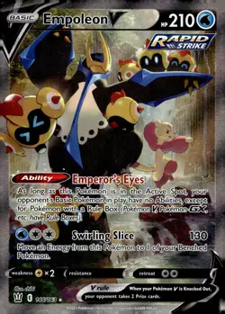 Empoleon V (Alternate Full Art) #146/163 SWSH05: Battle Styles NM - Pokemon Card - Image 1