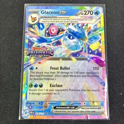 Glaceon ex 026/131 Promo Holo Stamped Prismatic Evolutions Pokemon Near Mint - Image 1