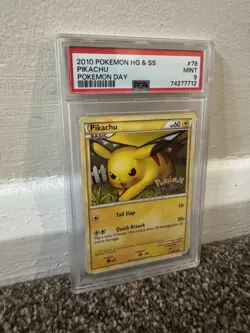 2010 Pokemon HG & SS Pikachu Pokemon Day Promo 78/123 PSA 9 - Image 4