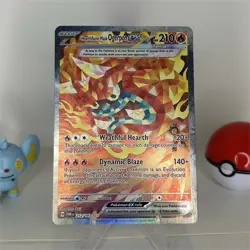 Pokemon Hearthflame Mask Ogerpon ex 212/167 Sv06: Twilight Masquerade Rare Holo - Image 1