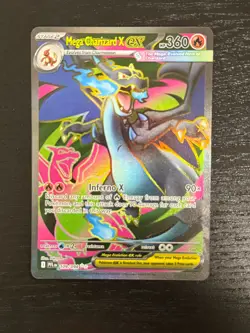 2025 Mega Evolution – Phantasmal Flames Mega Charizard X EX Holo SR #109/94 - Image 1
