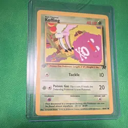 Pokemon Koffing Rare 1st Edition Regular 58/82 Team Rocket 40HP - Image 1