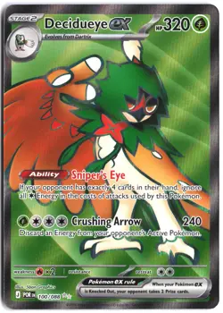 Decidueye ex 100/088 Holo Ultra Rare Perfect Order Pokemon - Image 1
