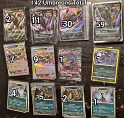 Pokemon TCG Umbreon Mixed Lot English Japanese Chinese & 1 Korean, LP-NM - Image 1
